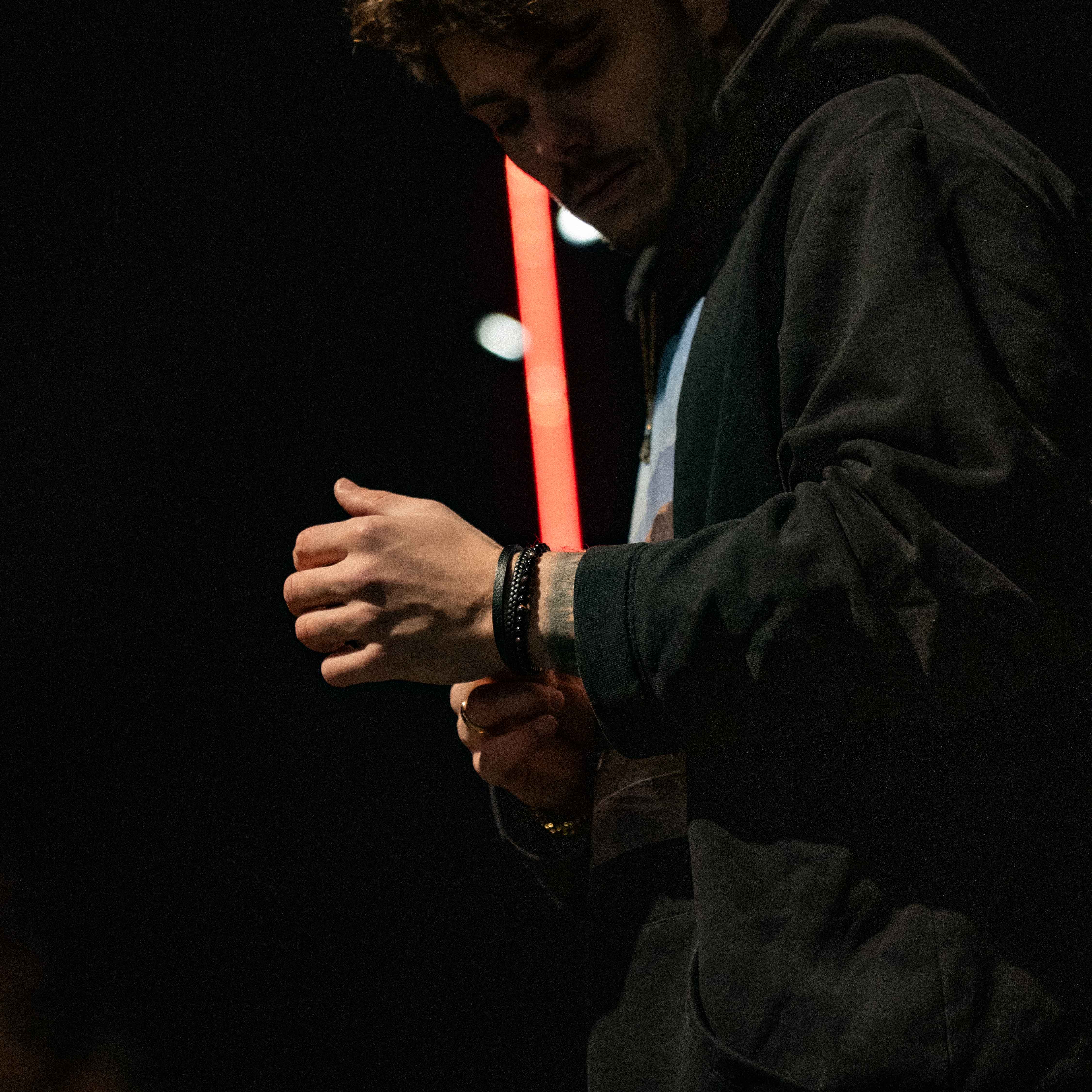 Jorgmundr Leather and Pearl Bracelet