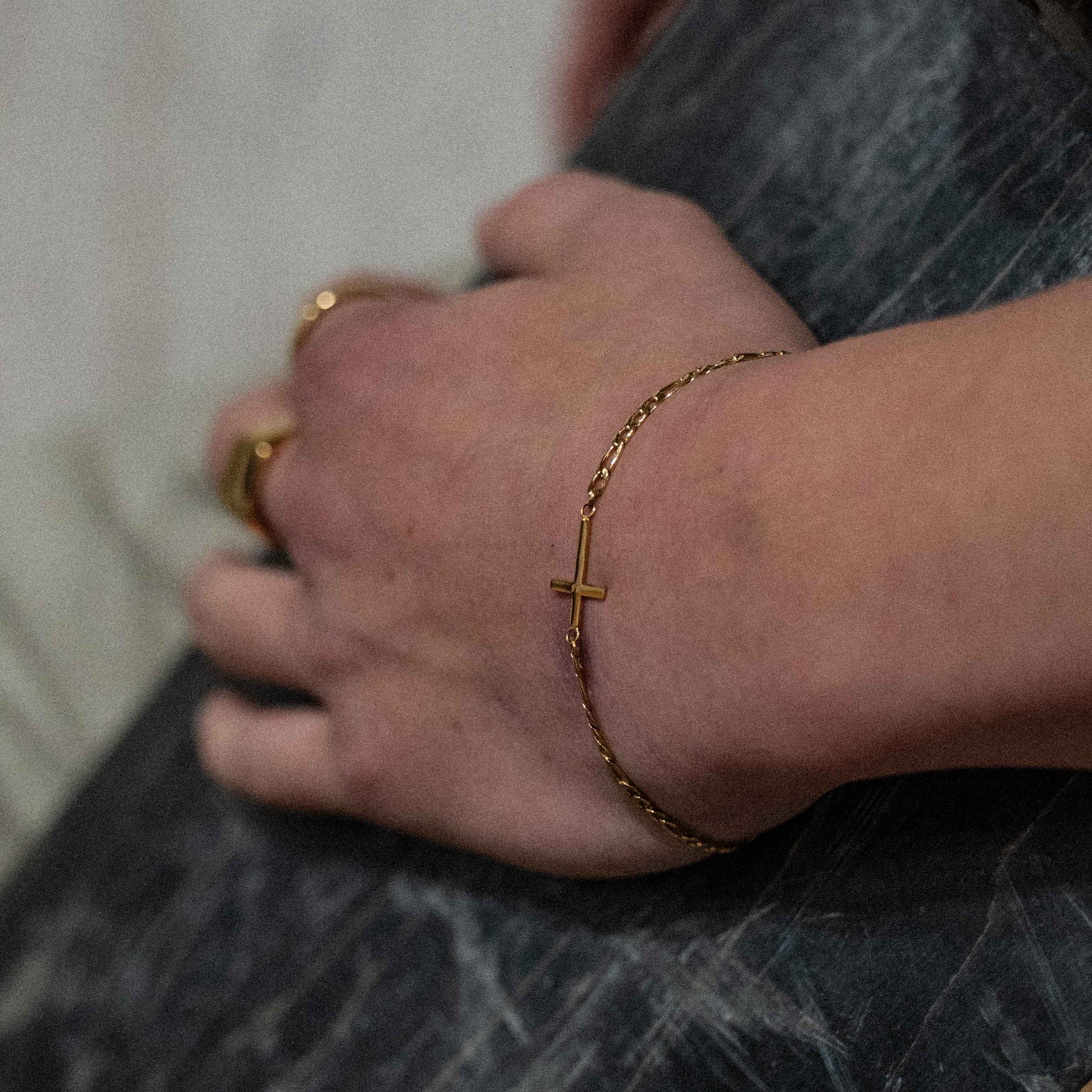 Stylish Cross Bracelet - Gold Tone | Northern Legacy