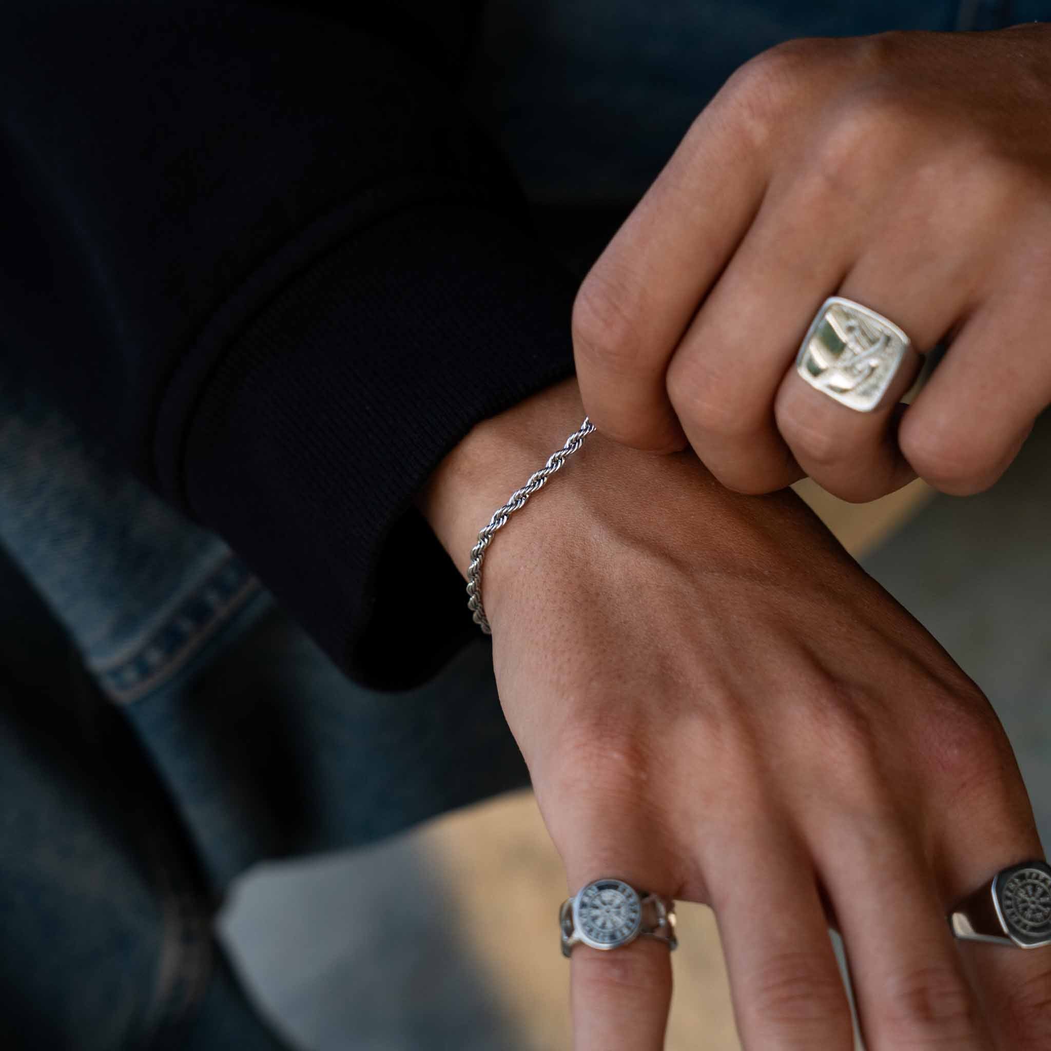 ROPE BRACELET (SILVER)