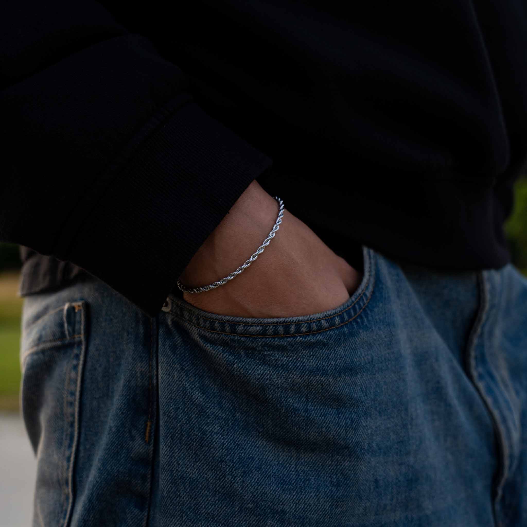 ROPE BRACELET (SILVER)