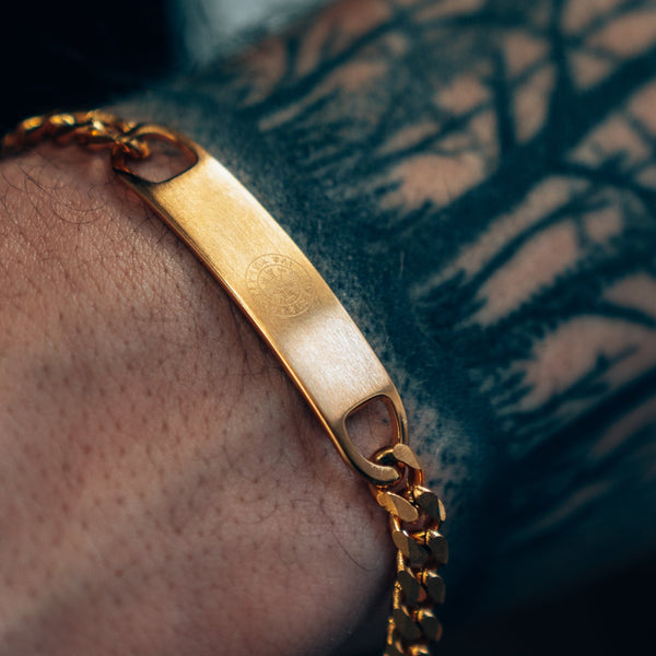 SEQUENCE TAG BRACELET (GOLD)