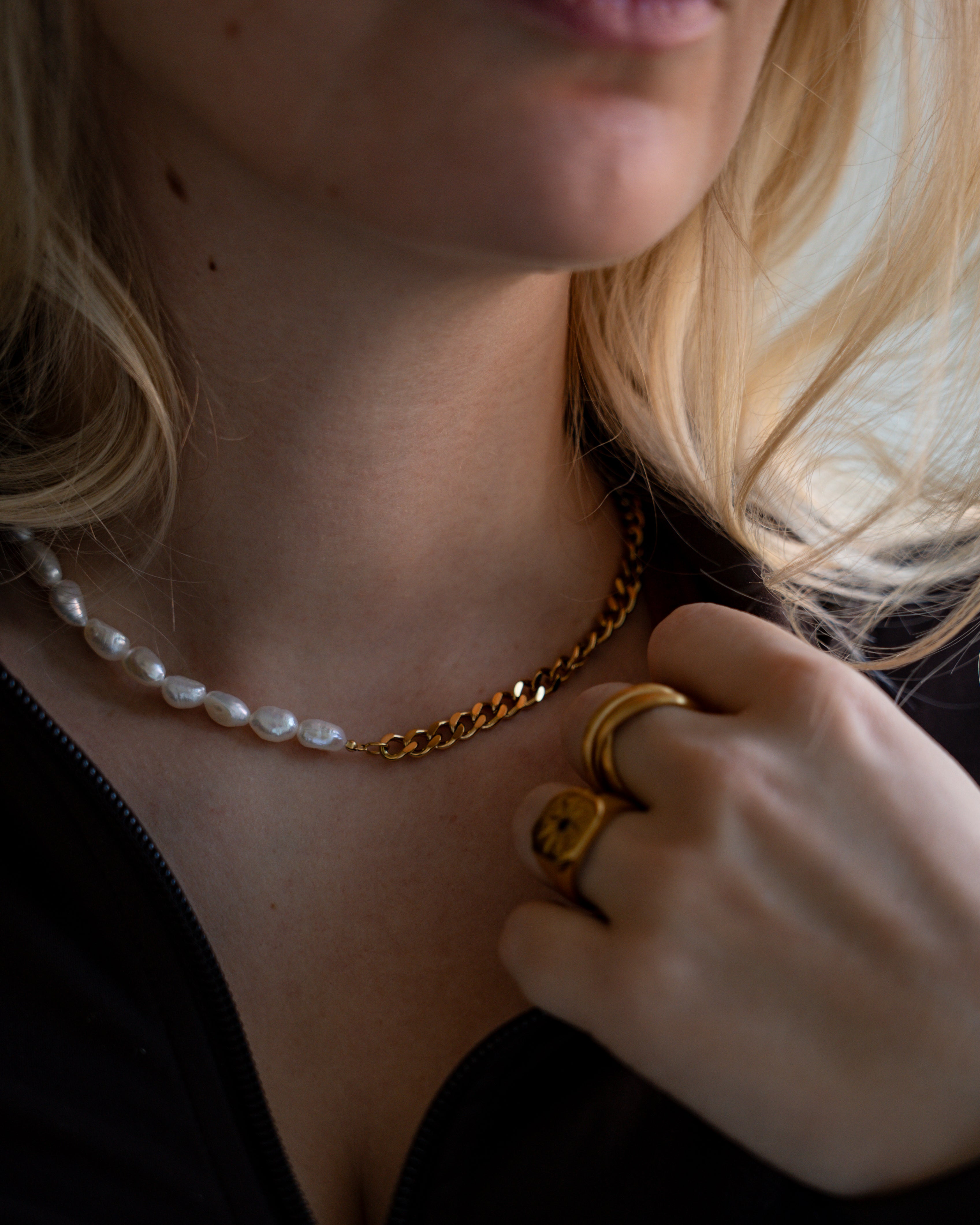 NL Kattegat Pearl pendant - Gold-toned