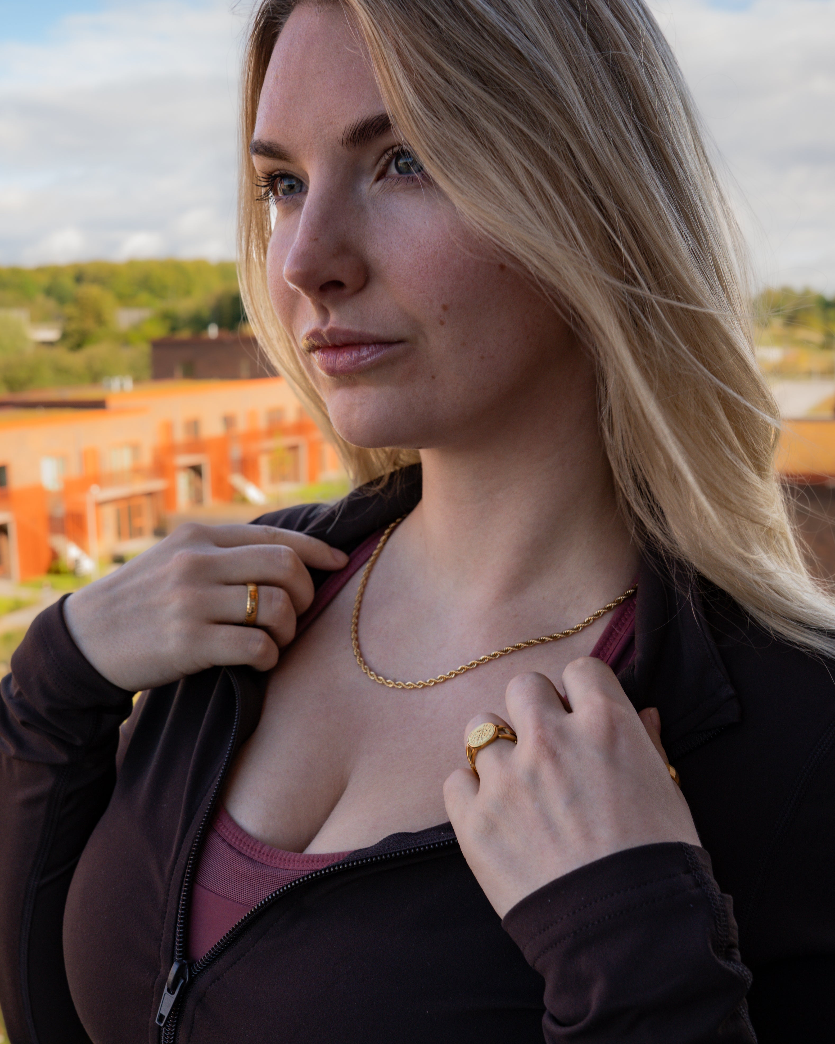 Vegvisir Chain Signature - Gold-toned ring