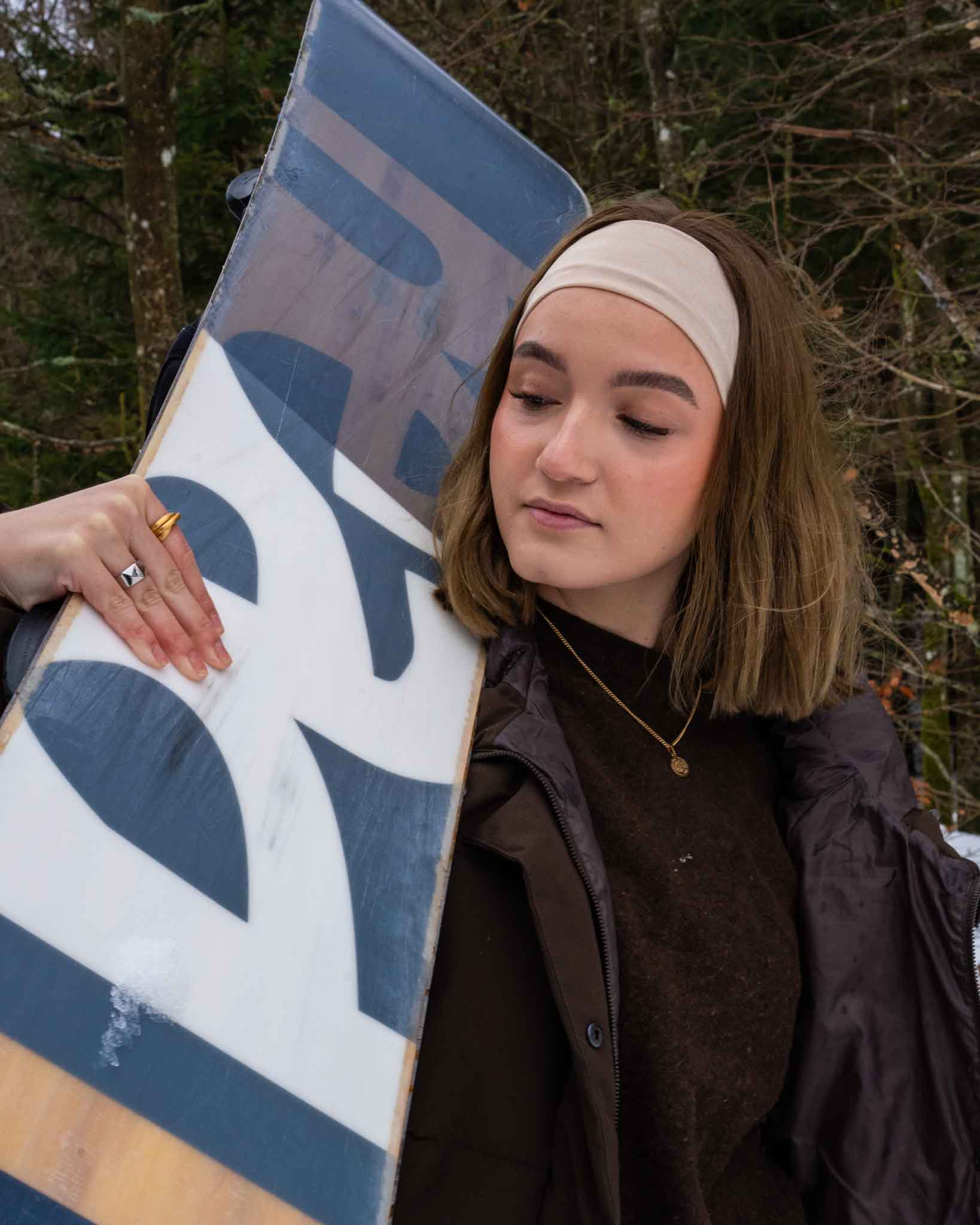 NL Minimal Vegvisir pendant - Gold-toned