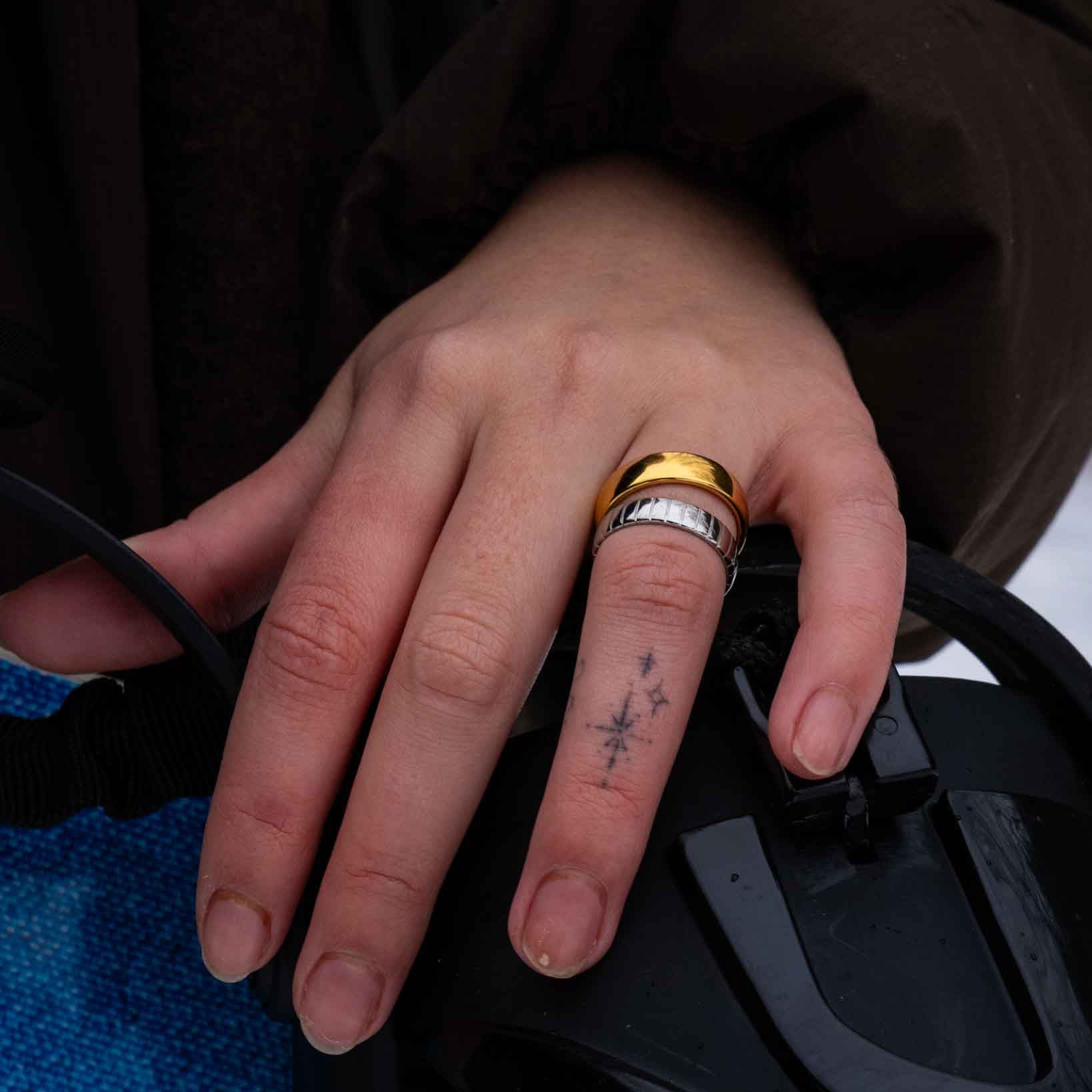 Siempre Cut band - Silver-toned ring