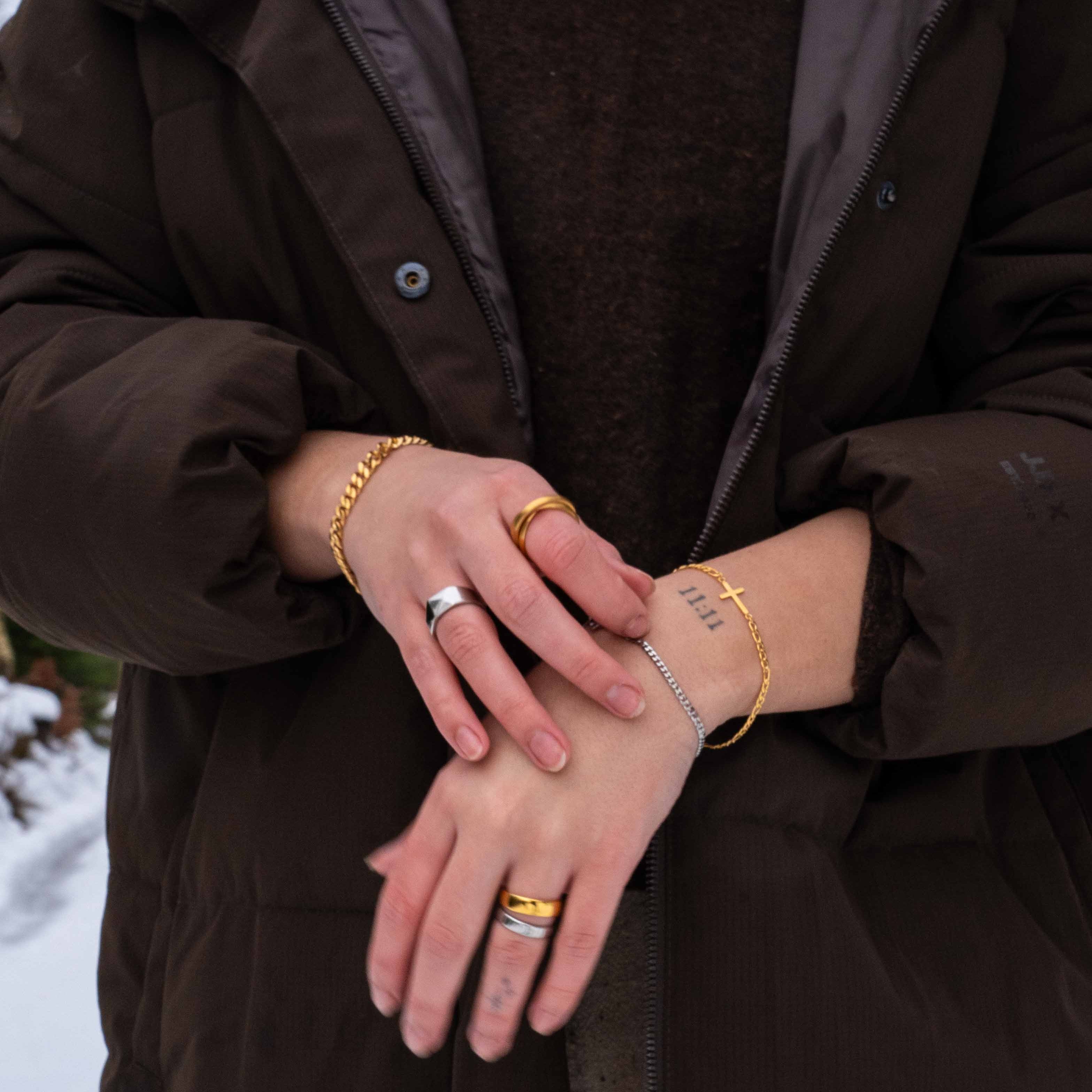 Sequence bracelet - Gold tone