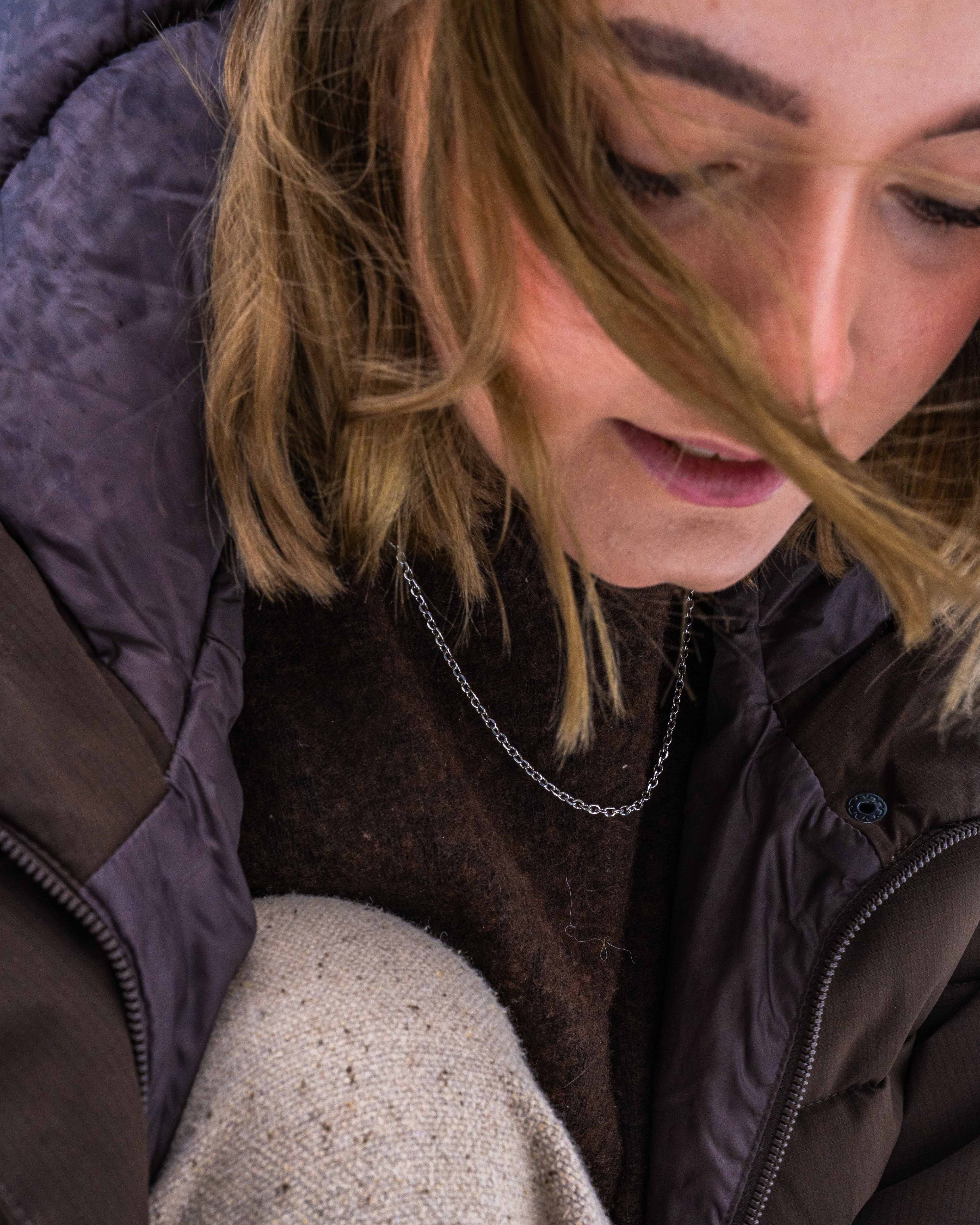 NL Cable necklace - Silver-toned