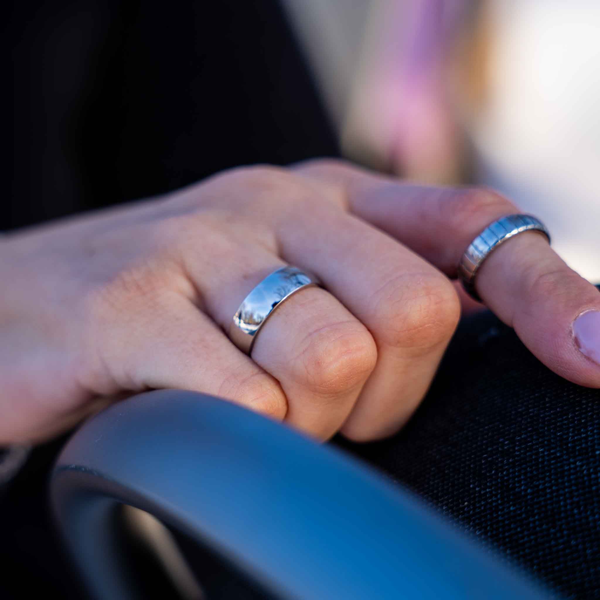 Siempre Cut band - Silver-toned ring