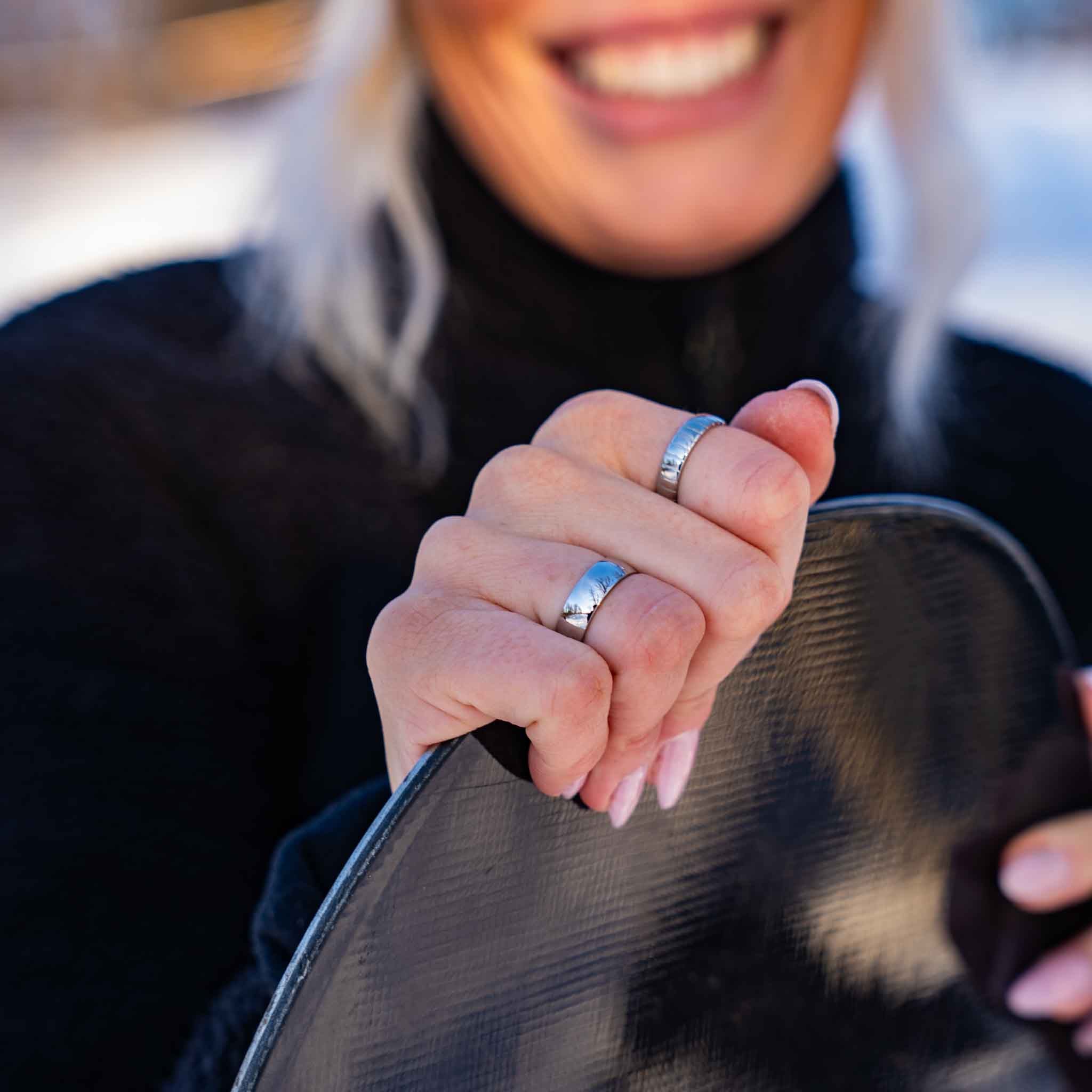 Siempre Cut band - Silver-toned ring