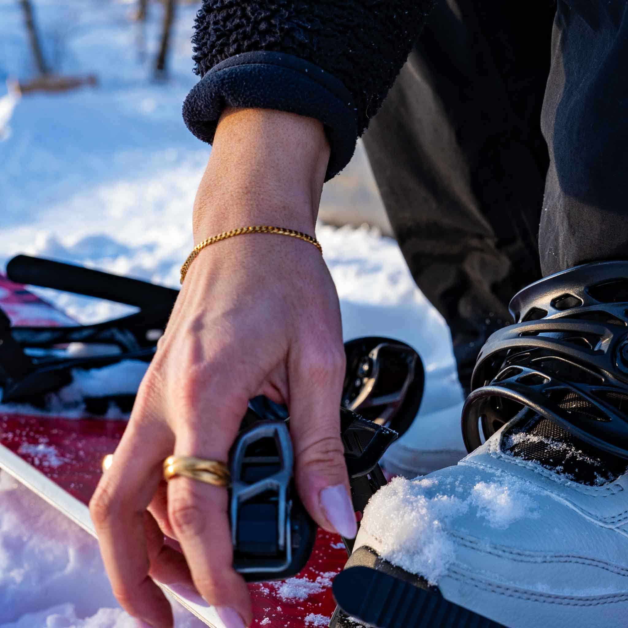 Minimal Sequence bracelet - Gold-toned