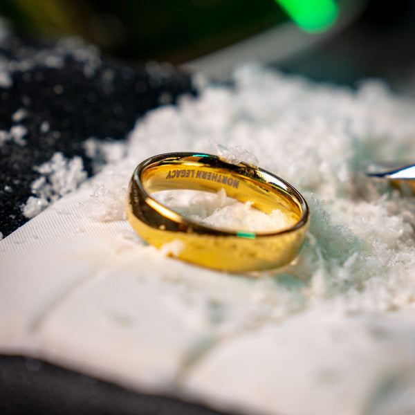 SIEMPRE BAND RING (GOLD)