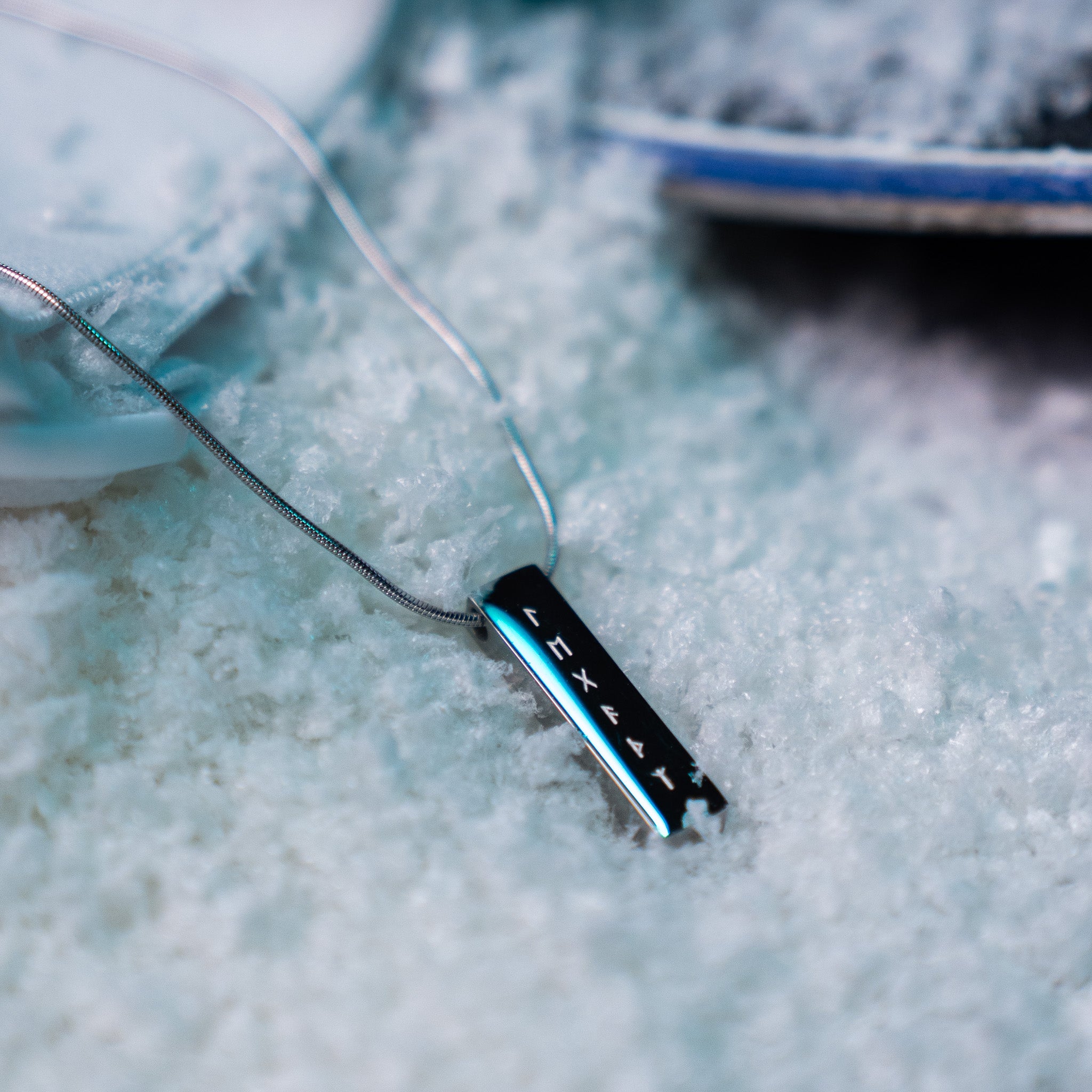 Runestone Pendant - Silver-toned