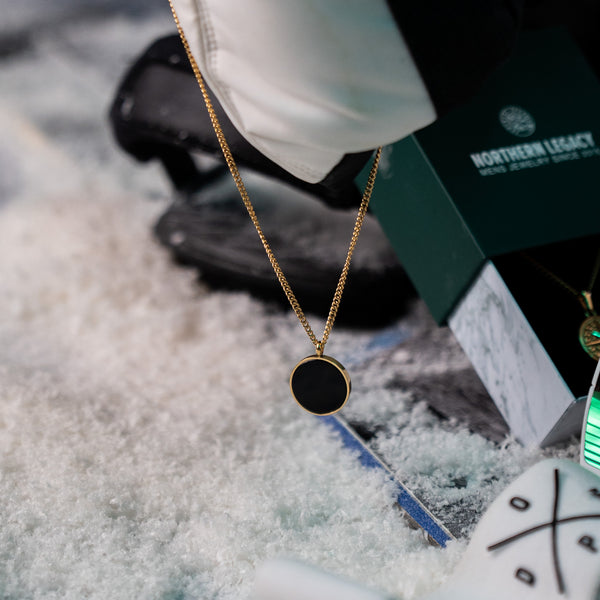 BLACK ONYX PENDANT (GOLD)