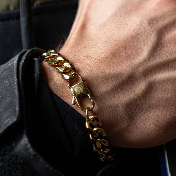 SEQUENCE OVERSIZE BRACELET (GOLD)