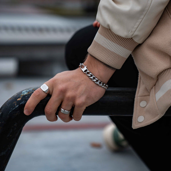 SEQUENCE OVERSIZE BRACELET (SILVER)