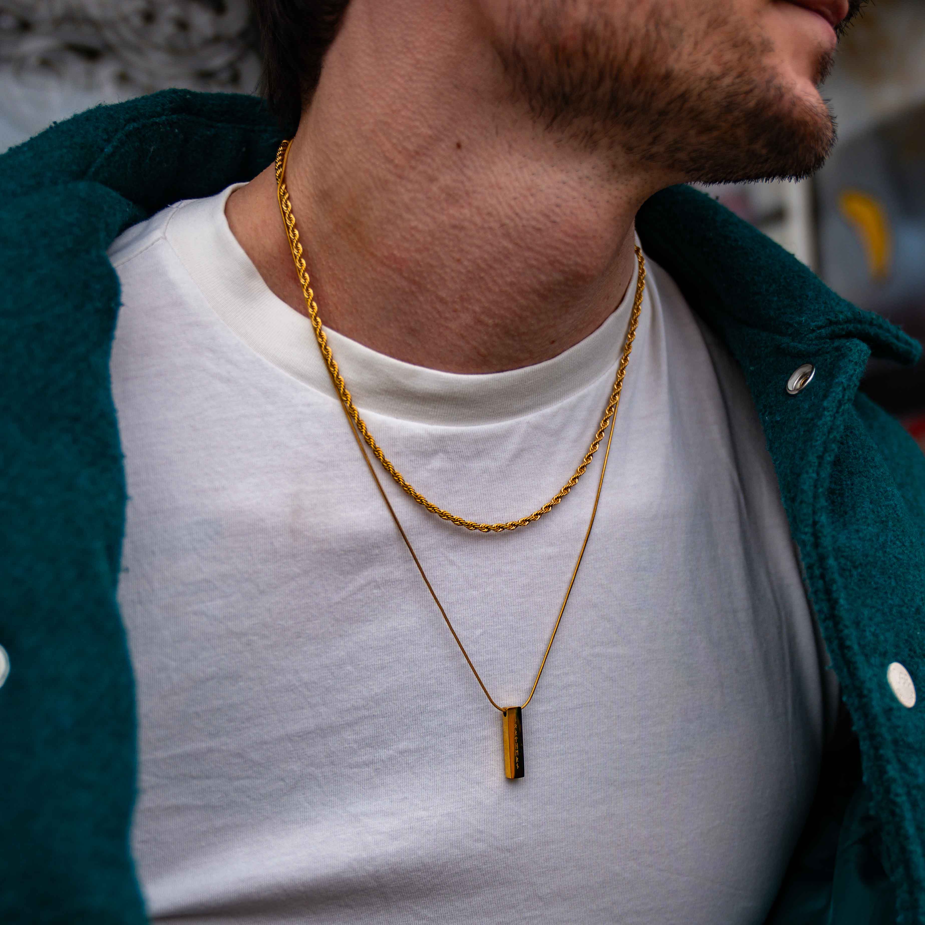 Runestone Pendant - Gold-toned 