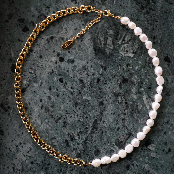 KATTEGAT PEARL NECKLACE (GOLD)