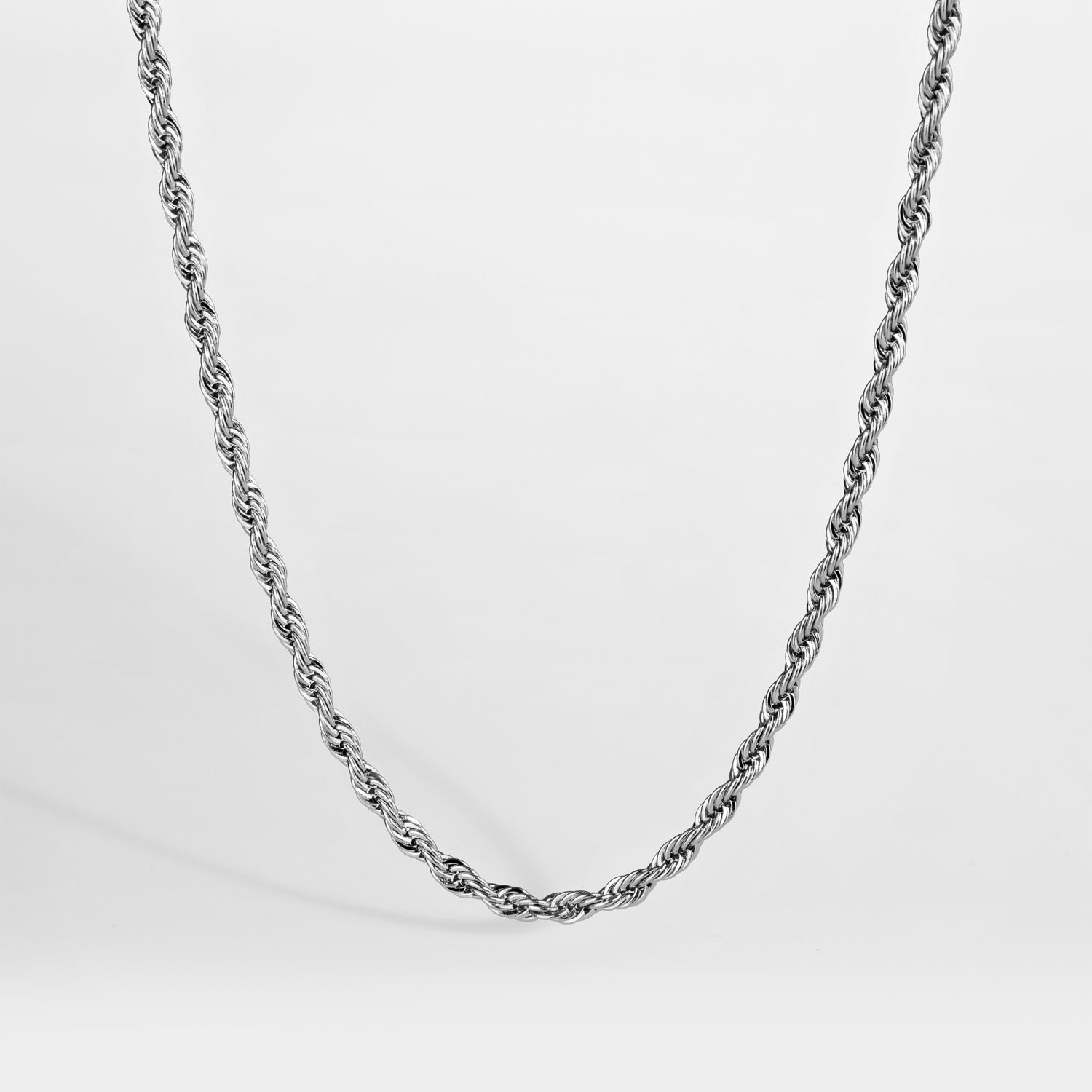 Rope necklace - Silver-toned