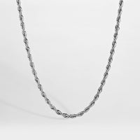 Rope necklace - Silver-toned