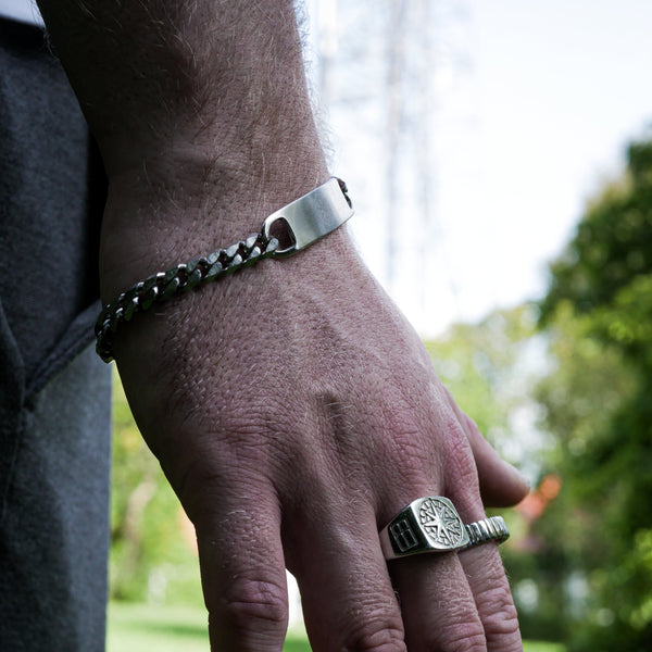 SEQUENCE TAG BRACELET (SILVER)