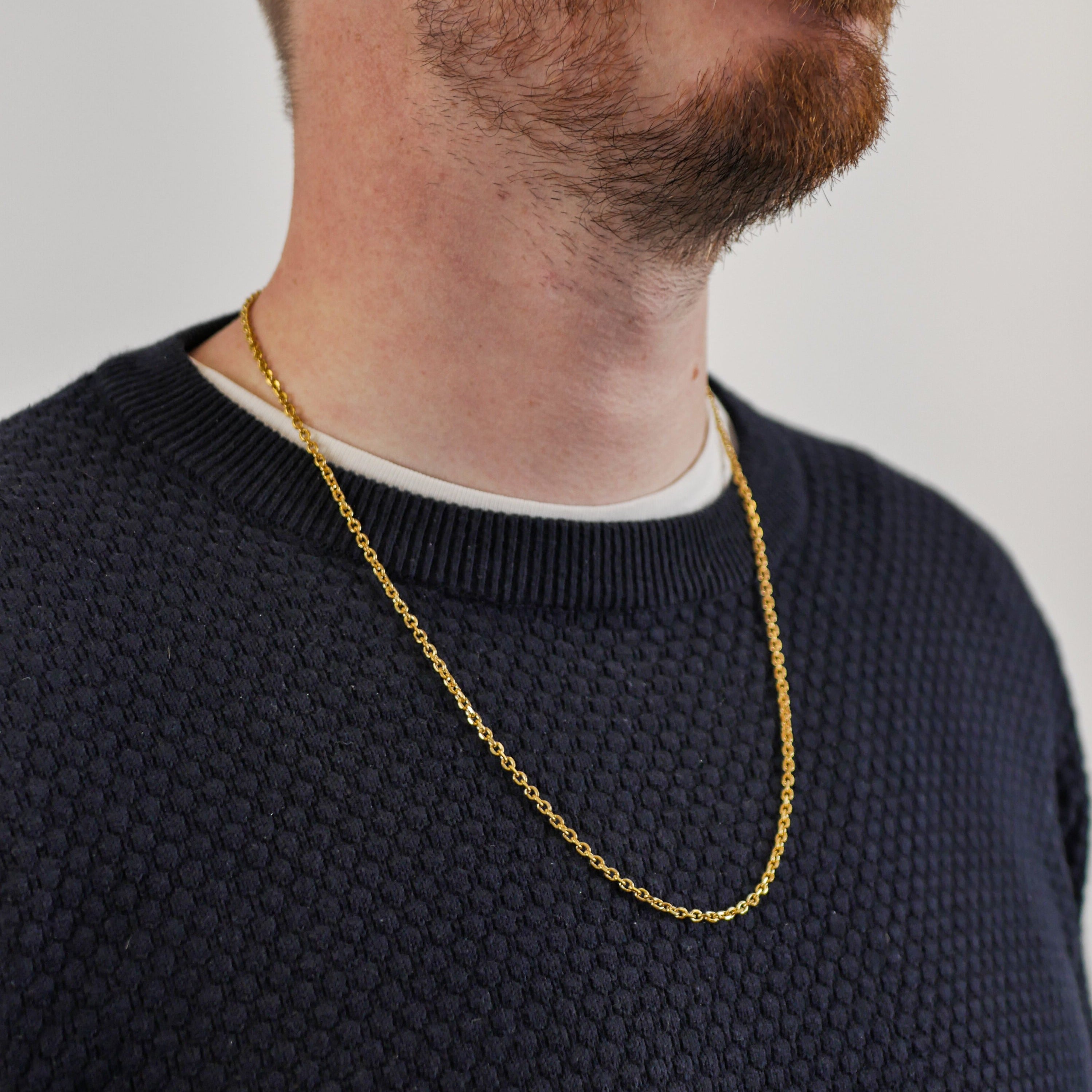 NL Cable necklace - Gold-toned