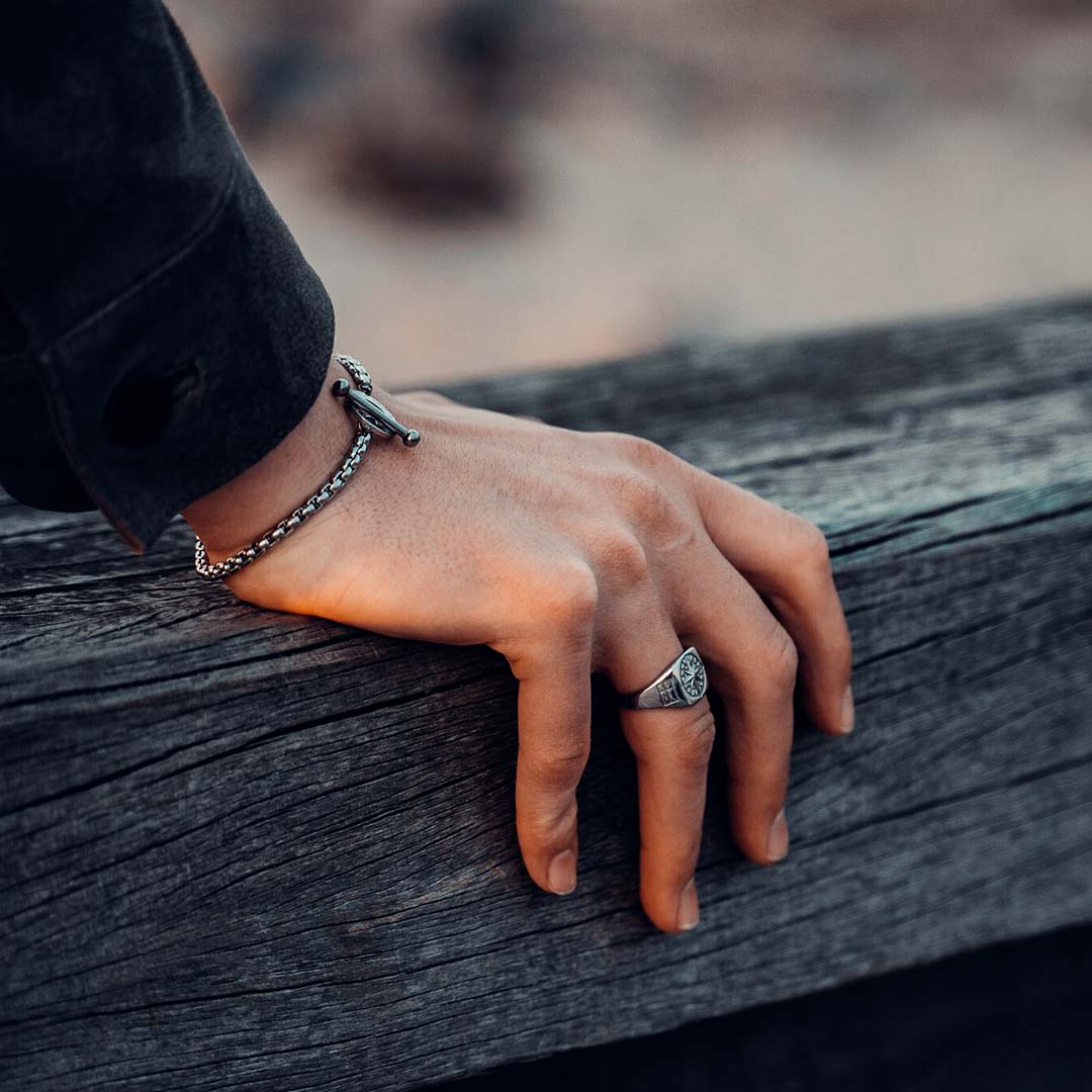 Ragnar bracelet - Silver-toned