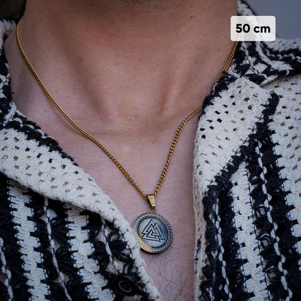 VALKNUT PENDANT (GOLD)