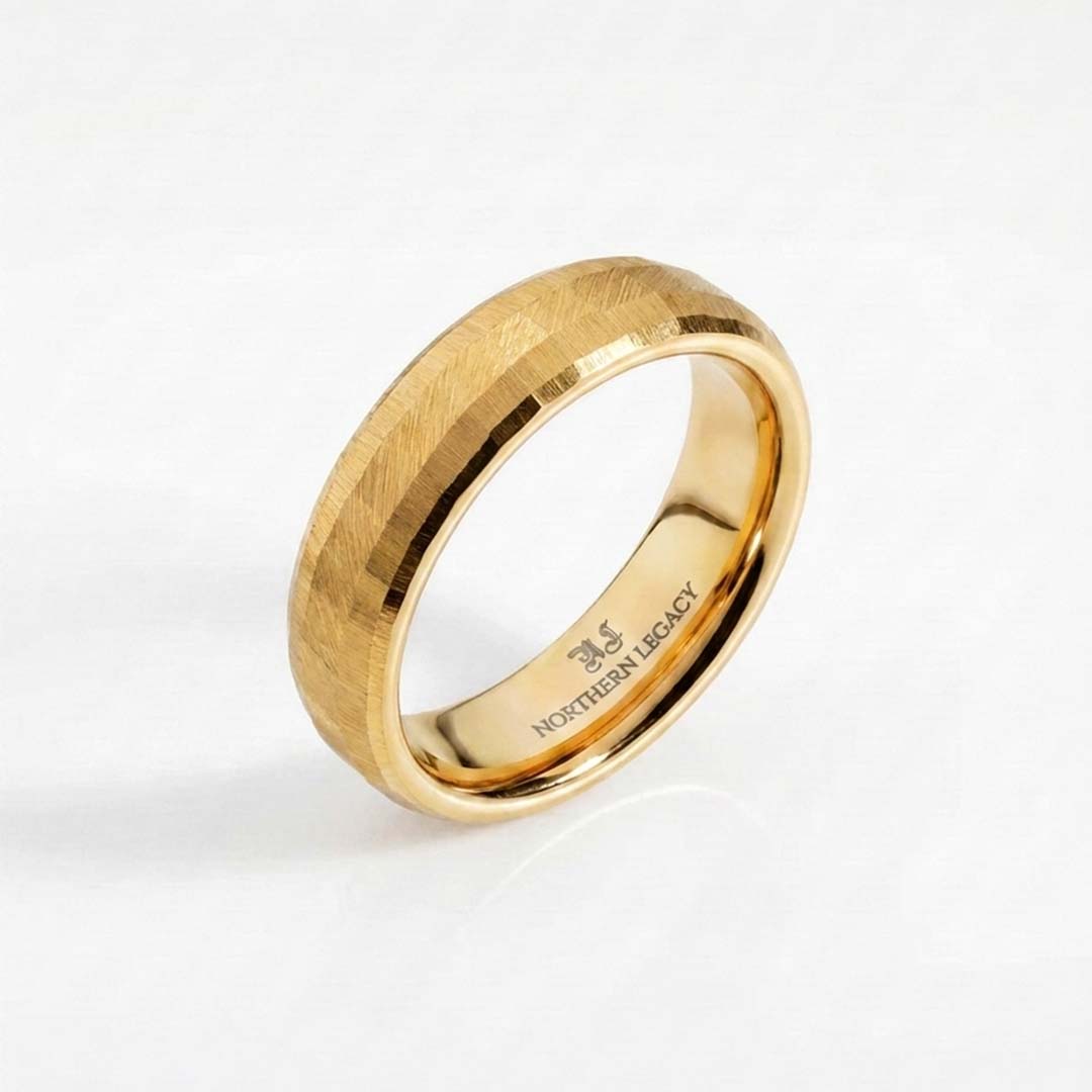 SIEMPRE CUSHION BAND RING (GOLD)