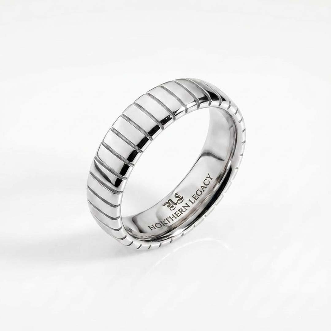 SIEMPRE CUT BAND RING (SILVER)