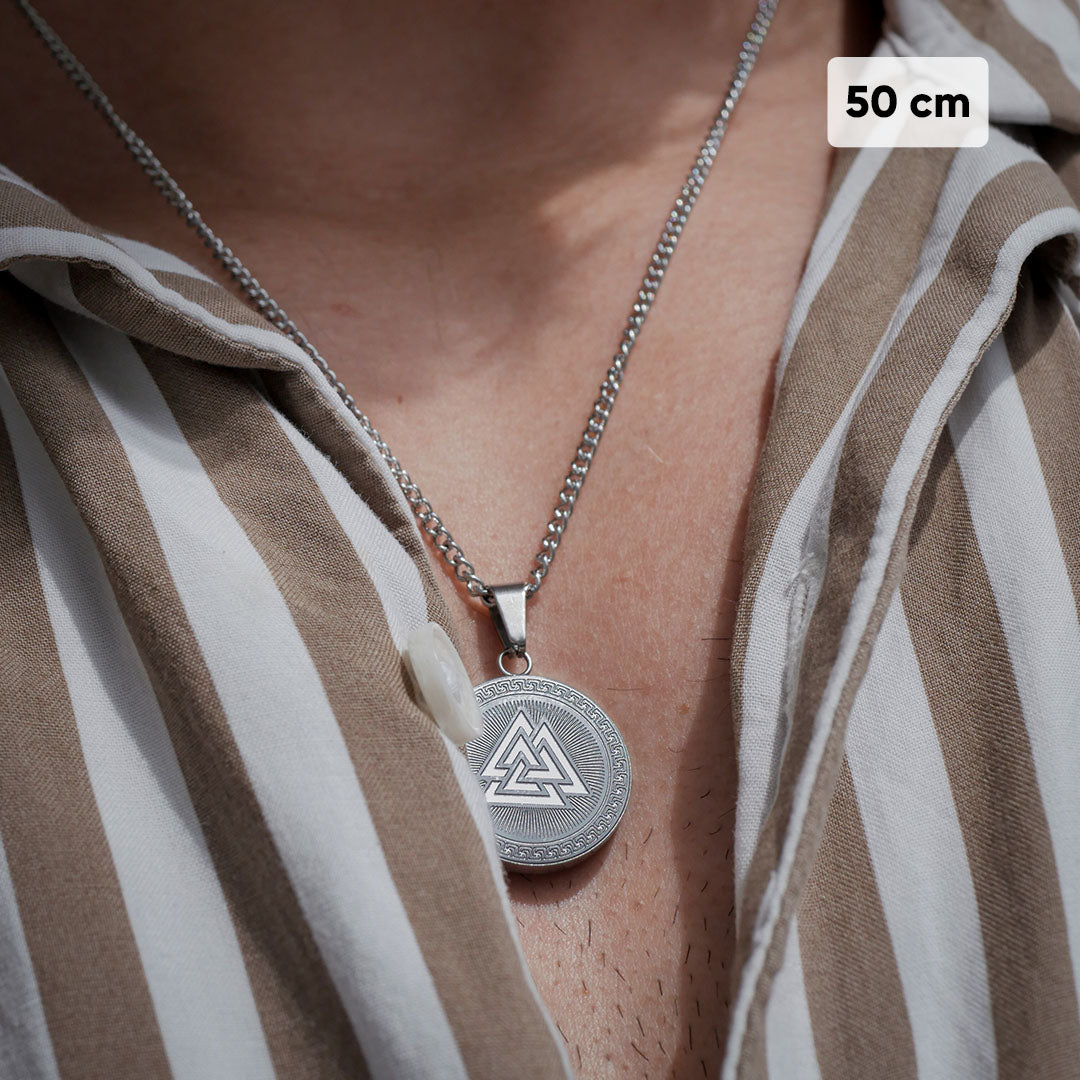 NL Valknut Signature pendant - Silver-toned