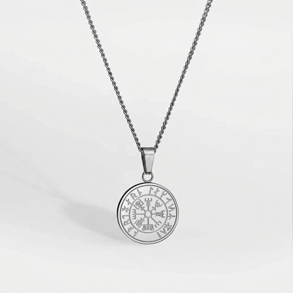 NL Vegvisir pendant - Silver-toned