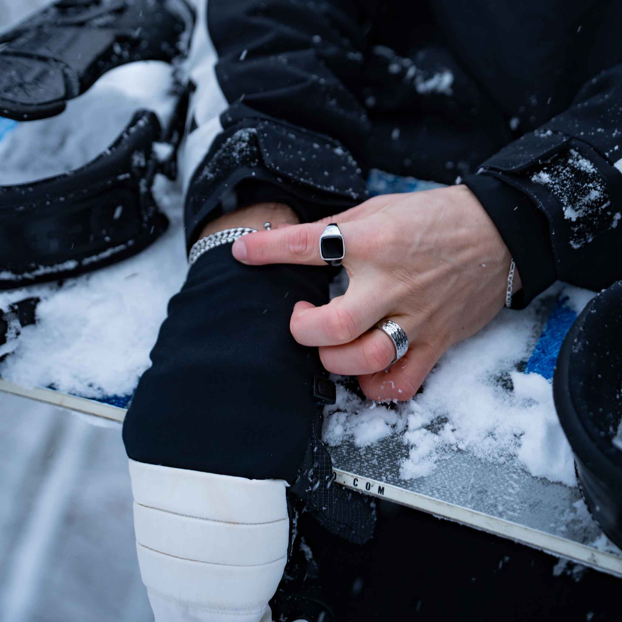 Black Onyx Signature - Silver-toned ring