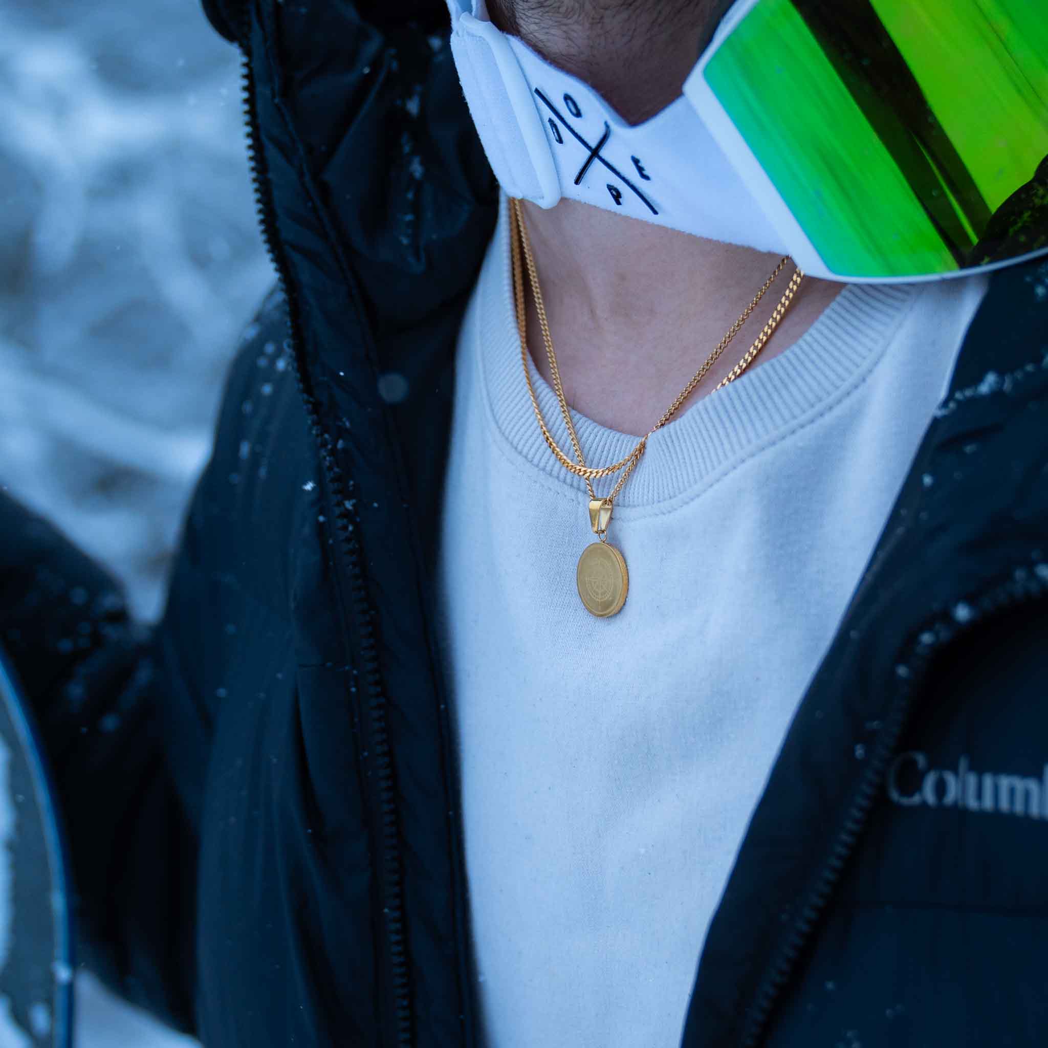 Compass Pendant - Gold-toned