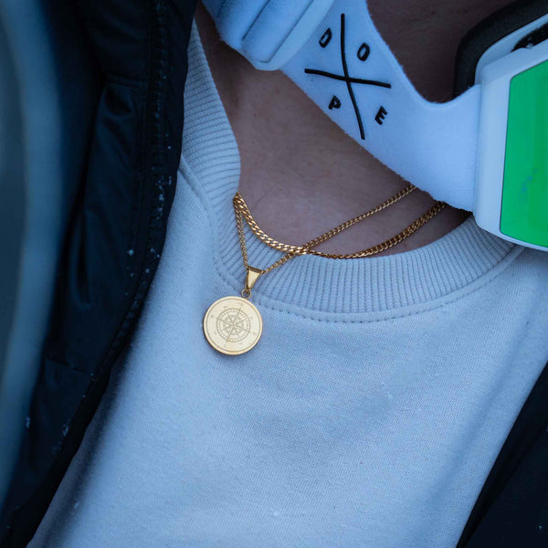 COMPASS PENDANT (GOLD)
