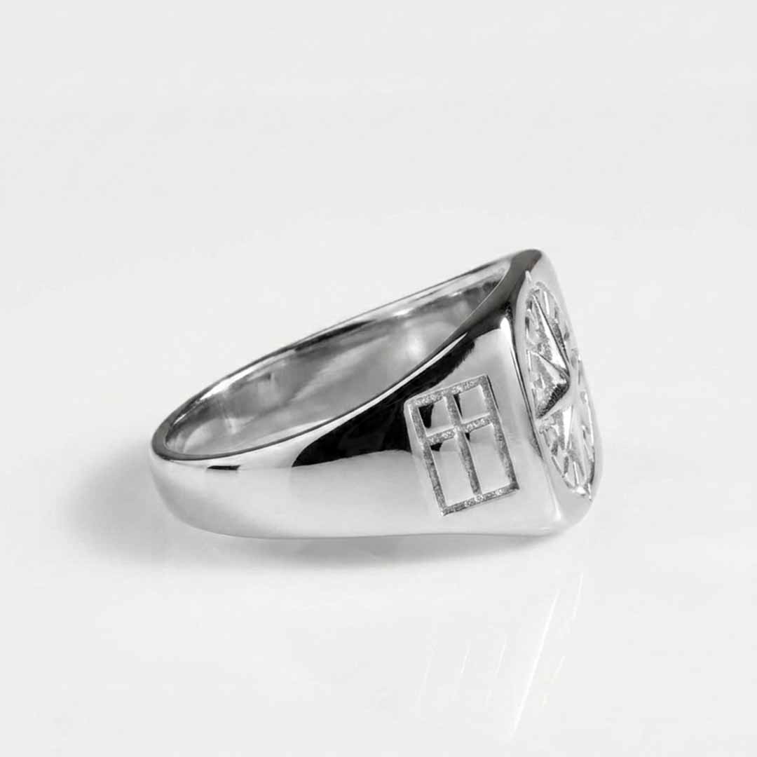 Compass Signature - Silver-toned ring
