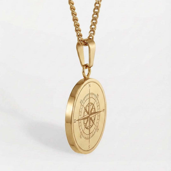 COMPASS PENDANT (GOLD)