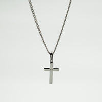 Cross chain - Silver-toned