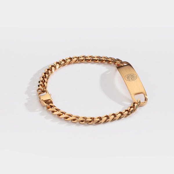 SEQUENCE TAG BRACELET (GOLD)