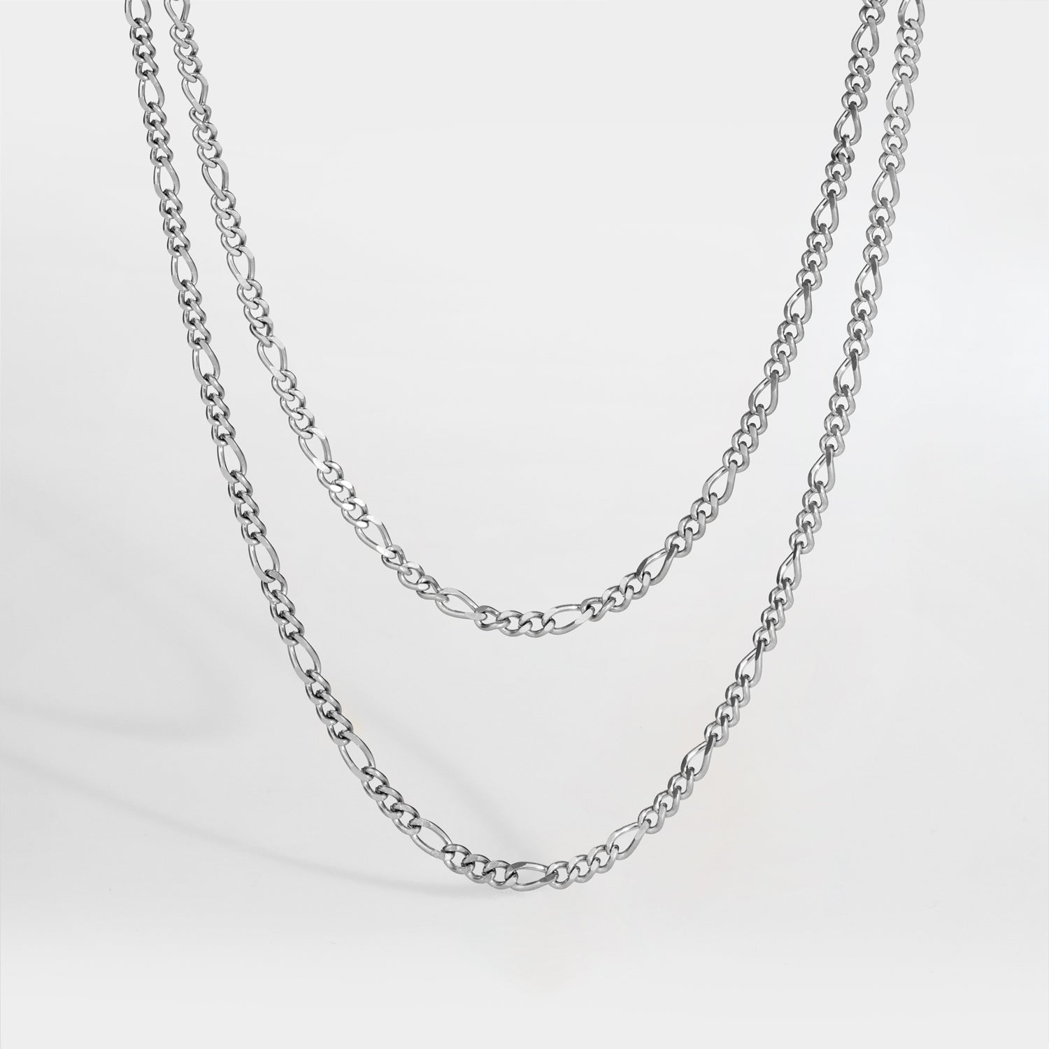 NL Double Antique chain - Silver-toned