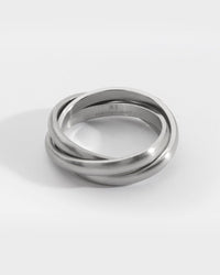 Helix band ring - Silver-toned ring