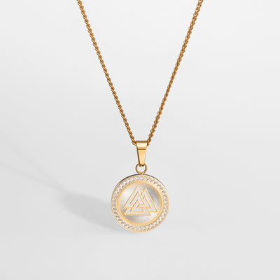 VALKNUT PENDANT (GOLD)