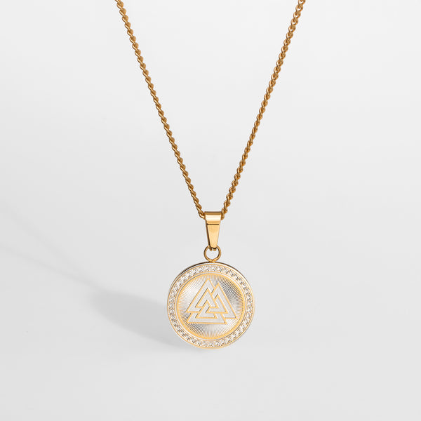 VALKNUT PENDANT (GOLD)