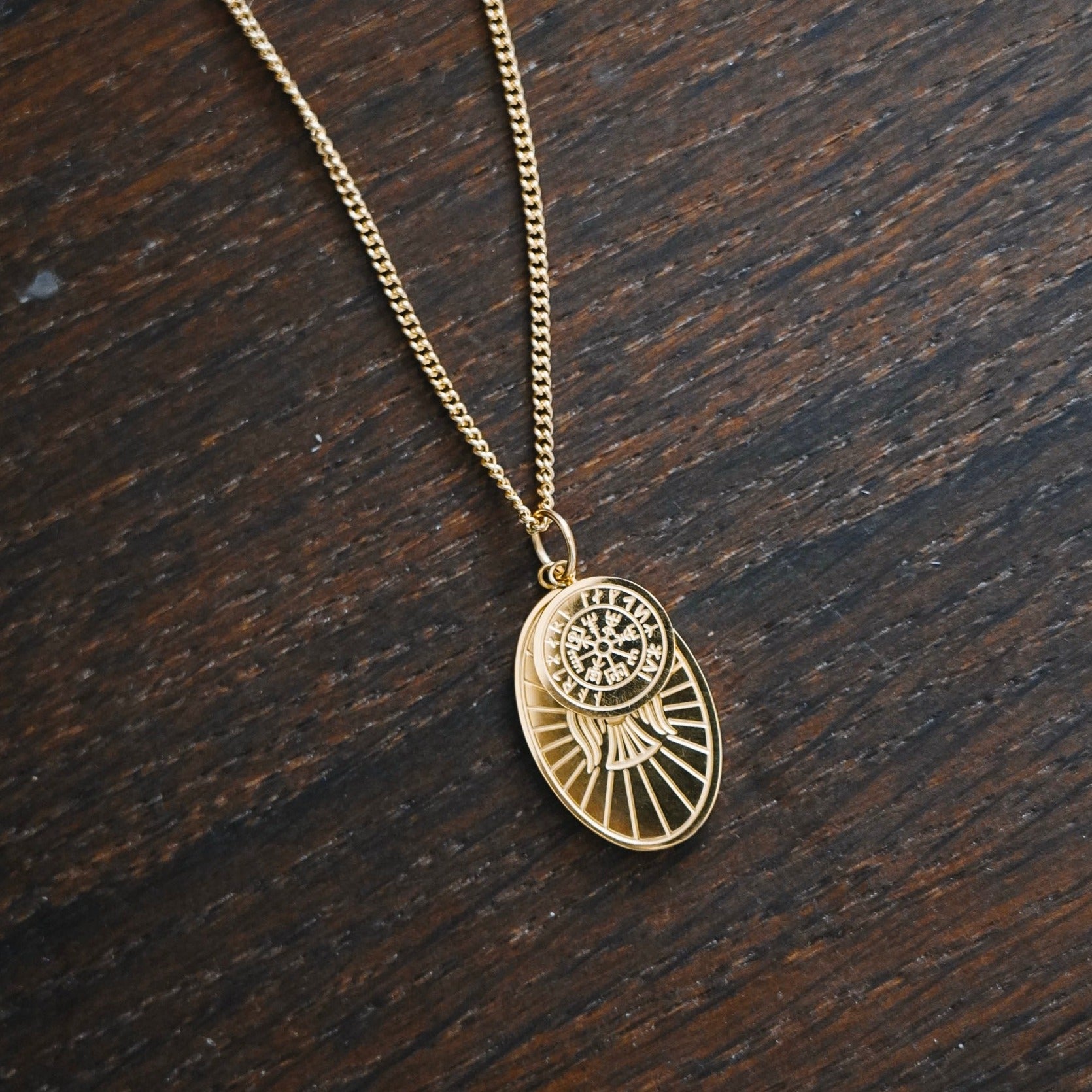 NL Muninn necklace - Gold-toned