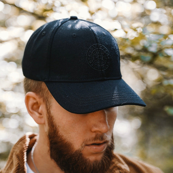 Vegvisir cap - Black/black