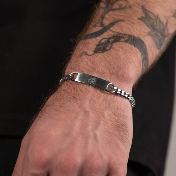 SEQUENCE TAG BRACELET (SILVER)