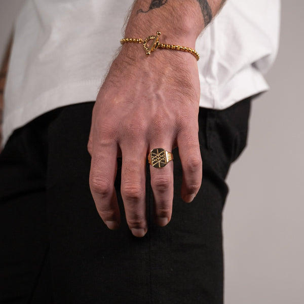 WEB OF WYRD SIGNATURE RING (GOLD)