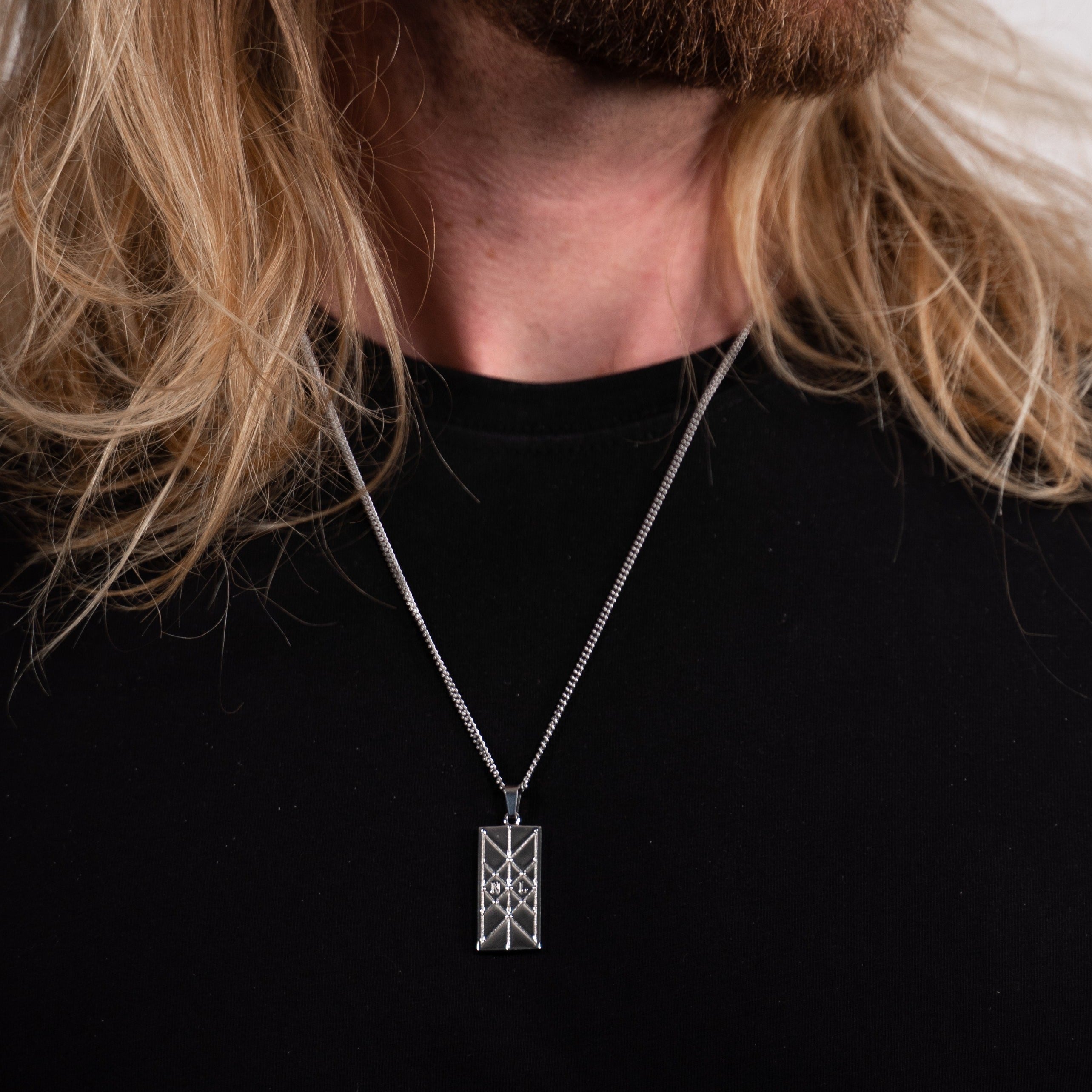 NL Web of Wyrd pendant - Silver-toned