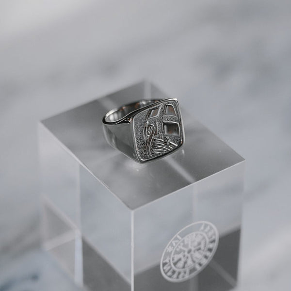 EXPLORER OVERSIZE SIGNATURE RING (SILVER)