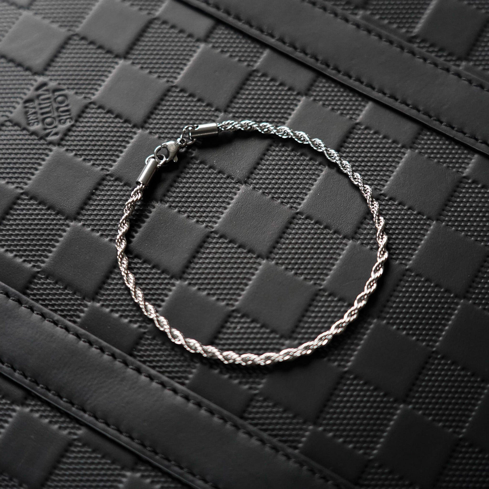 NL Rope bracelet - Silver-toned