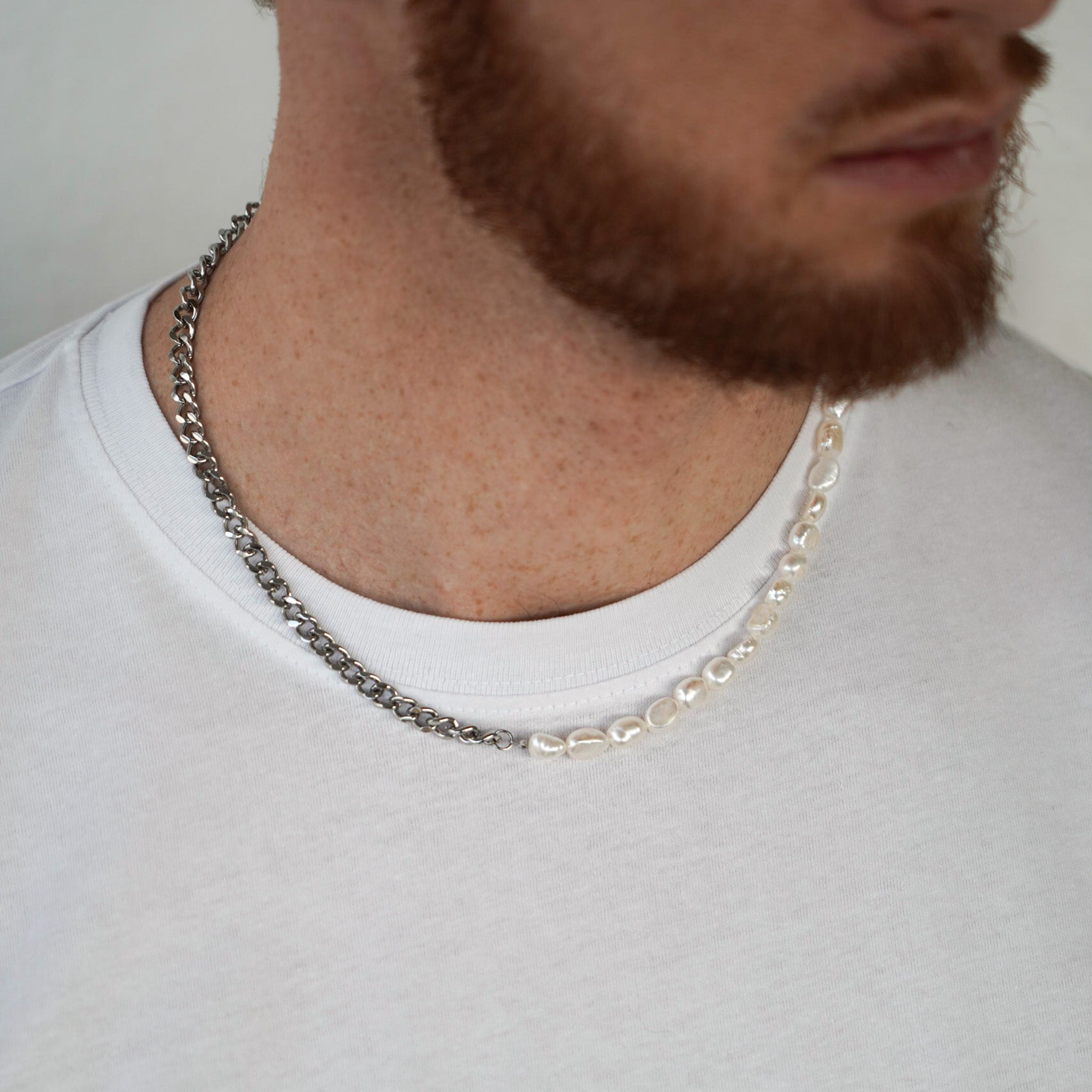NL Kattegat Pearl pendant - Silver-toned